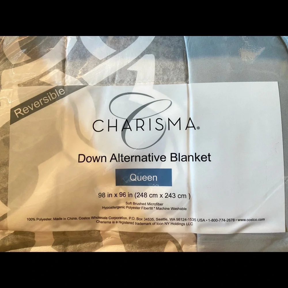 NEW Charisma Down Alternative Reversible Blanket Queen Size 98 In X 96 in_5